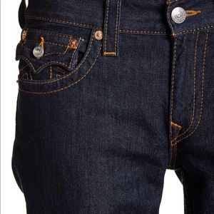 True Religion Straight Leg Flap Pocket Jeans